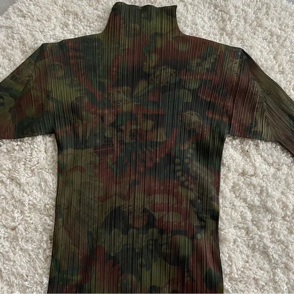 Archive RARE Vintage 1996 Print Pleats Please Issey Miyake Kiwami LongSleeve Top - Picture 6 of 7